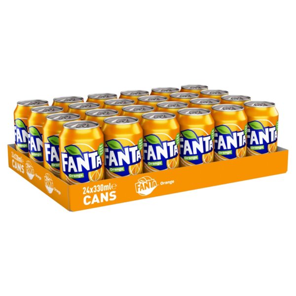 Fanta Orange Soft Drink Can 24 x 330ml