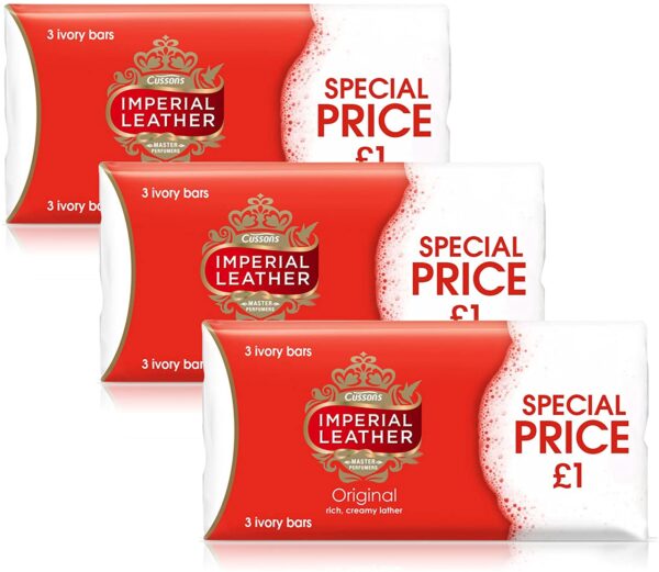 Imperial Leather Gentle Care Soap Bar 3 x 100g bars per pack