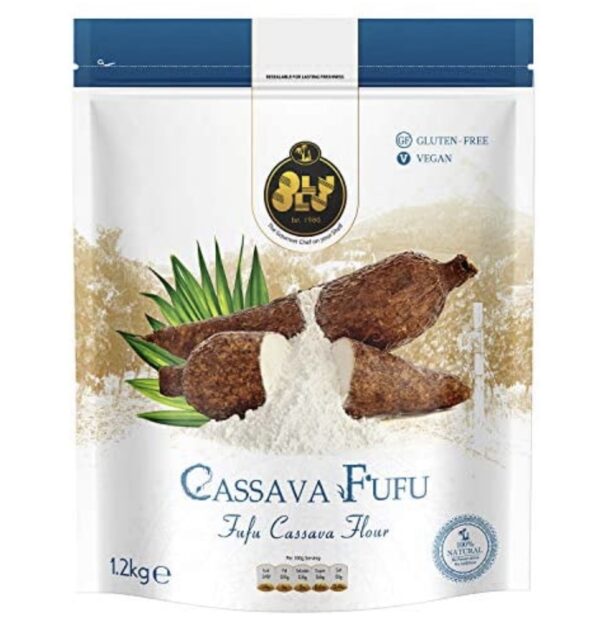 Olu Olu Cassava Fufu Flour, Vegan, 1.2kg