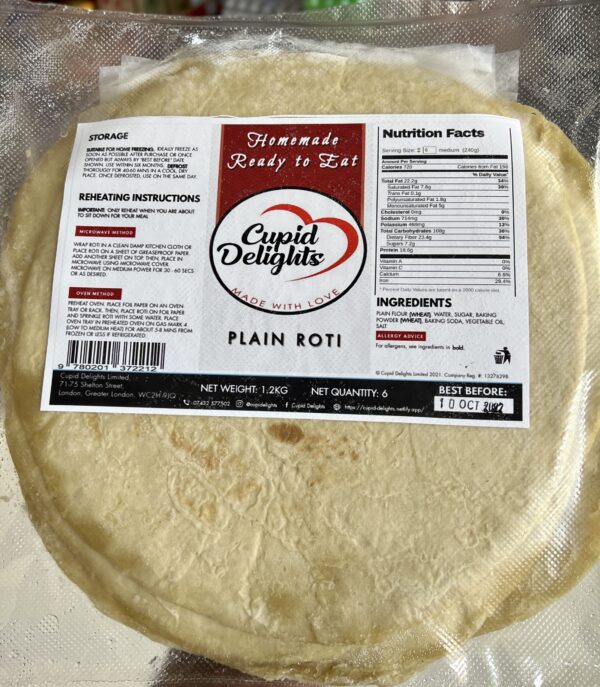 Cupid Delights Plain Roti 1.2kg