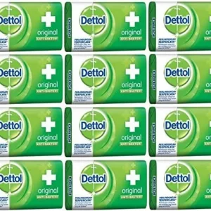 Dettol Original Antibacterial Soap Bars 12 x 65g