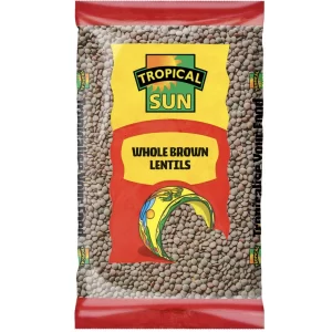 Tropical Sun Whole Brown Lentils 2kg