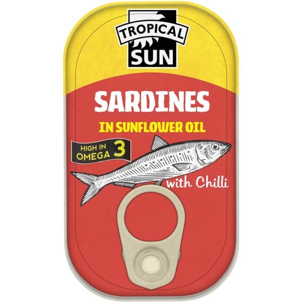 Tropical Sun Sardines in Sunflower Oil 125kg