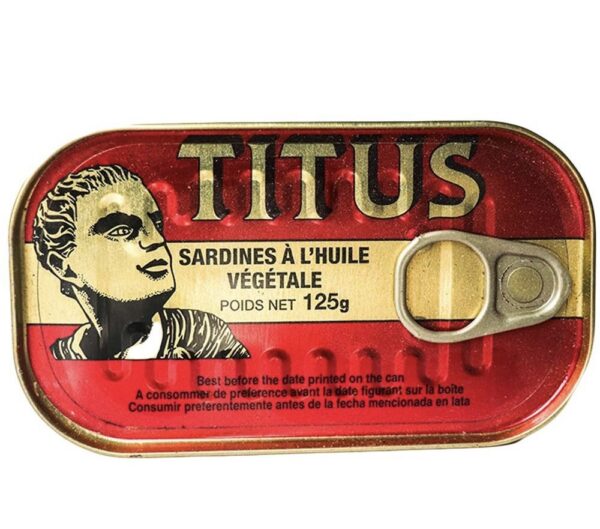 Titus Sardines in Vegetable Oil 1 x 125g