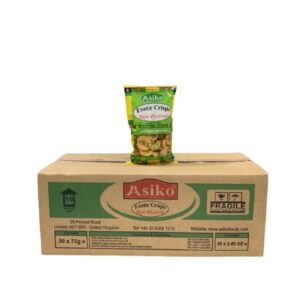 Asiko Ripe Plantain Chips Green 30 x 75g