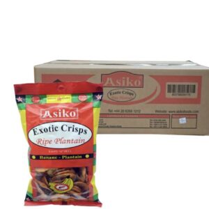 Asiko Ripe Plantain Chips Red 30 x 75g