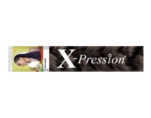 X-Pression Ultra Braid Artificial Hair Extension #1B