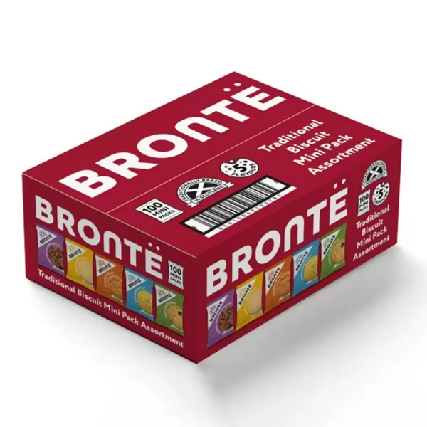 Brontë Biscuits 100 Mini Packs Variety Box (20 Packs of Five Different Flavours, 1 Biscuit Per Pack) - Image 2